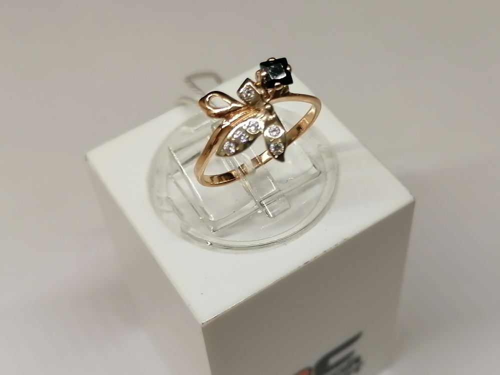КОЛКМИ585 КОЛЬЦО С КАМНЯМИ (Au 585)
