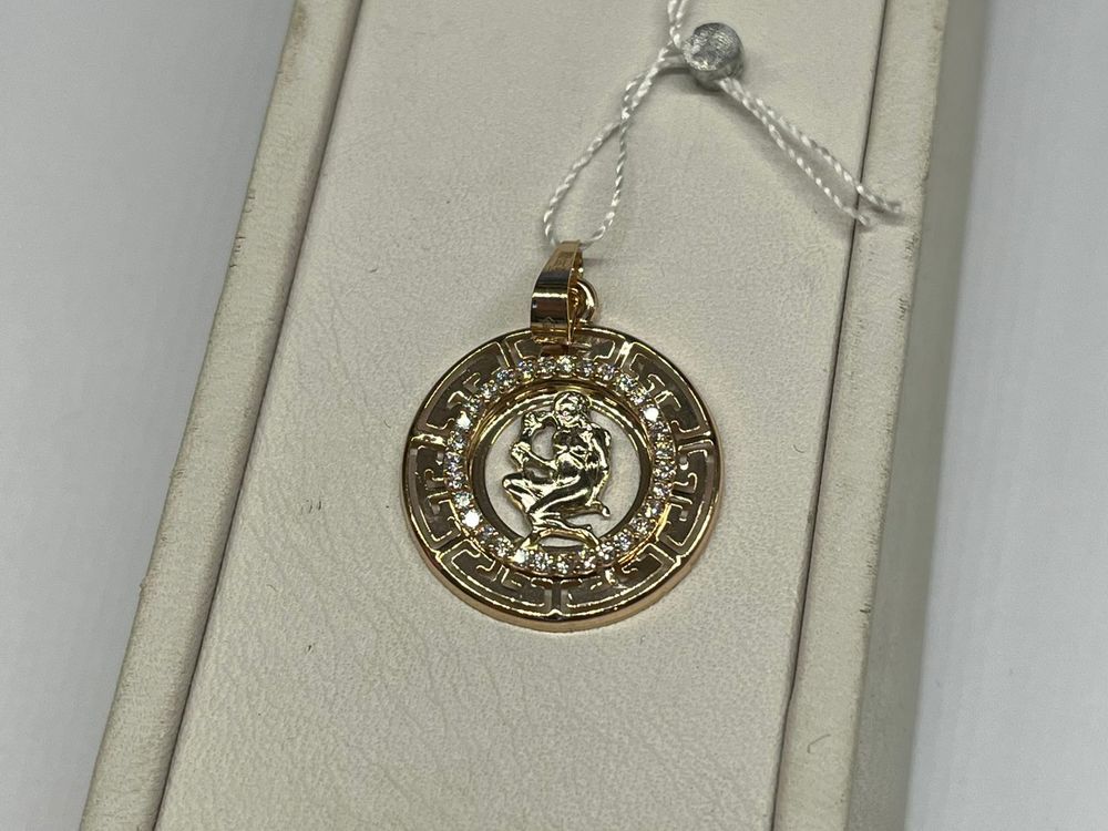 КрСВП/дев/Ф ПОДВЕСКА ЗНАК ЗОДИАКА ДЕВА (Au 585)