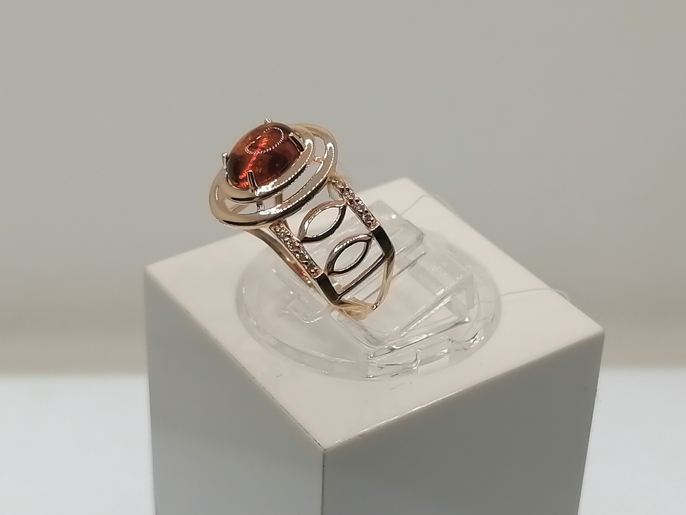 КОЛЬЦО ЯНТАРЬ (Au 585)