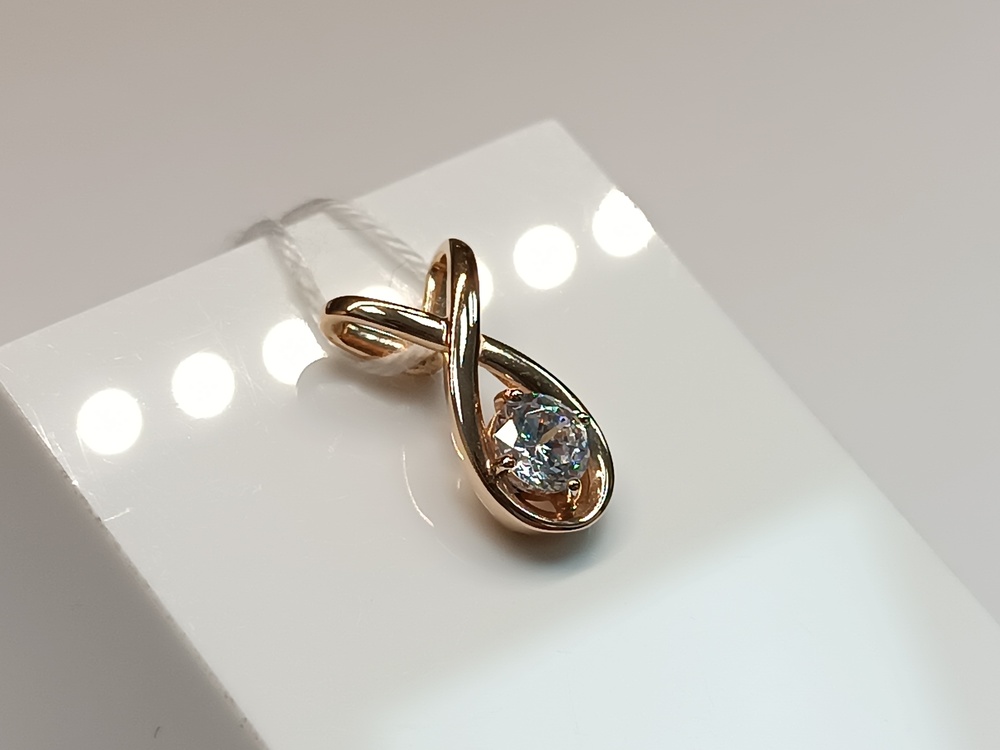 ПОДКМ585 ПОДВЕСКА С КАМНЕМ (Au 585)