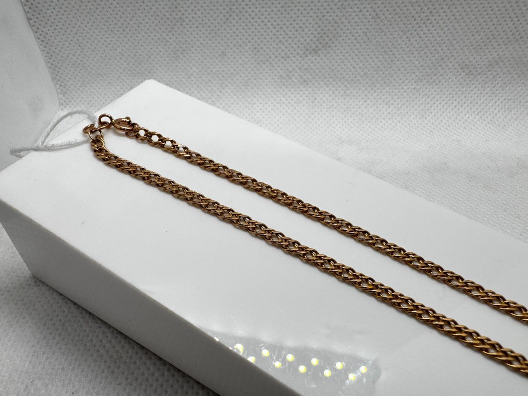 ЦЕПЬ ПОЛНОВЕСНАЯ Ромб двойной (Au 585)