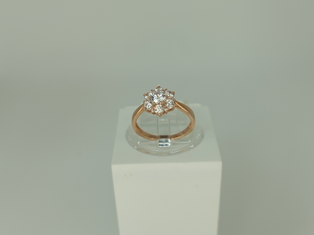 КОЛЬЦО С КАМНЯМИ (Au 585)