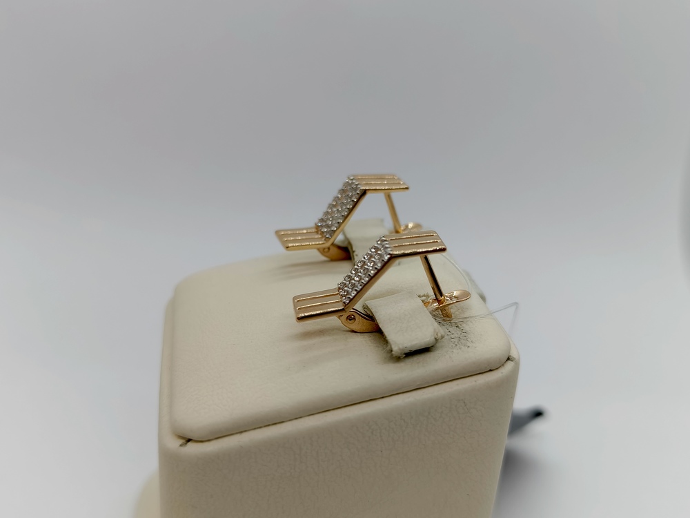 СЕРЬГИ С КАМНЯМИ (Au 585)