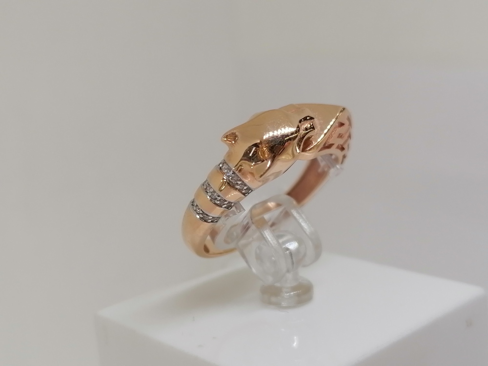 КОЛЬЦО С КАМНЯМИ (Au 585)