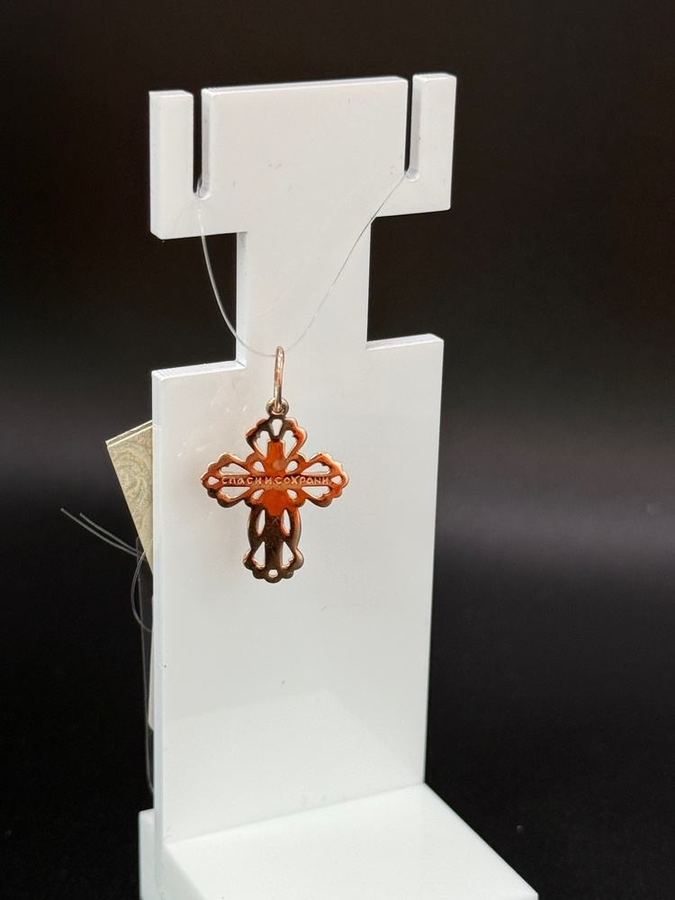 ПОДВЕСКА КРЕСТ с камнями (Au 585)