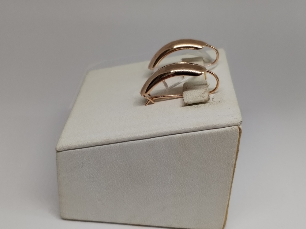 СБКМ585 СЕРЬГИ БЕЗ КАМНЯ (Au 585)