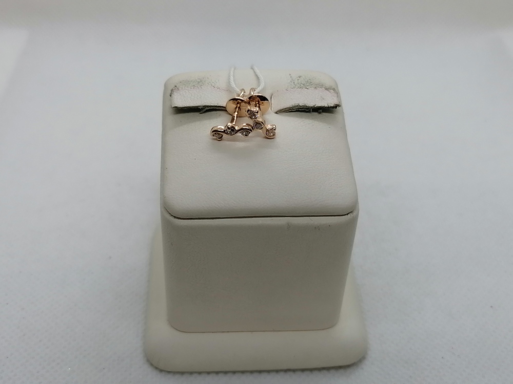 СПУС585 СЕРЬГИ ПУСЕТЫ (Au 585)