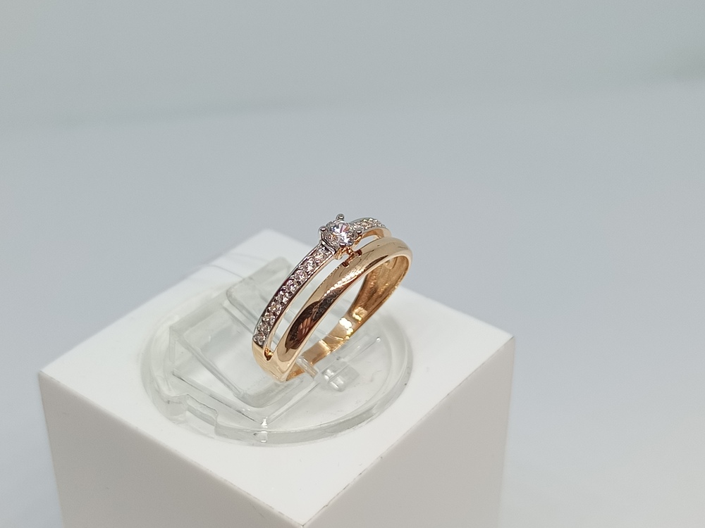 КОЛЬЦО С КАМНЯМИ (Au 585)