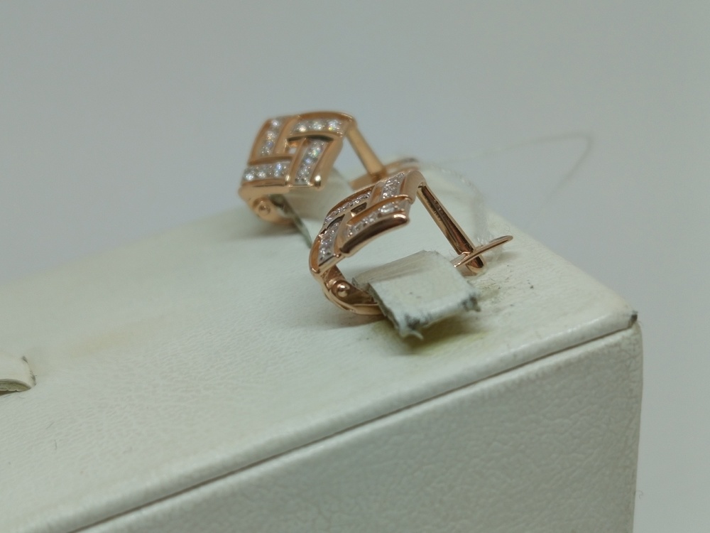 СЕРЬГИ С КАМНЯМИ (Au 585)