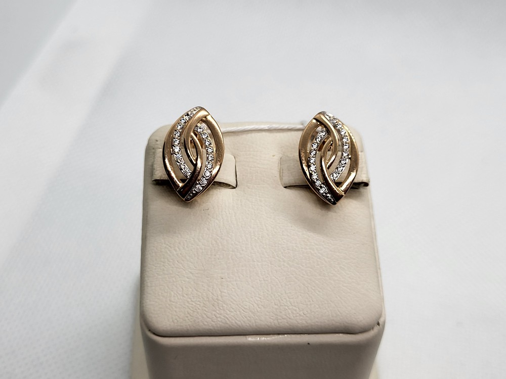 СКМИ585 СЕРЬГИ С КАМНЯМИ (Au 585)