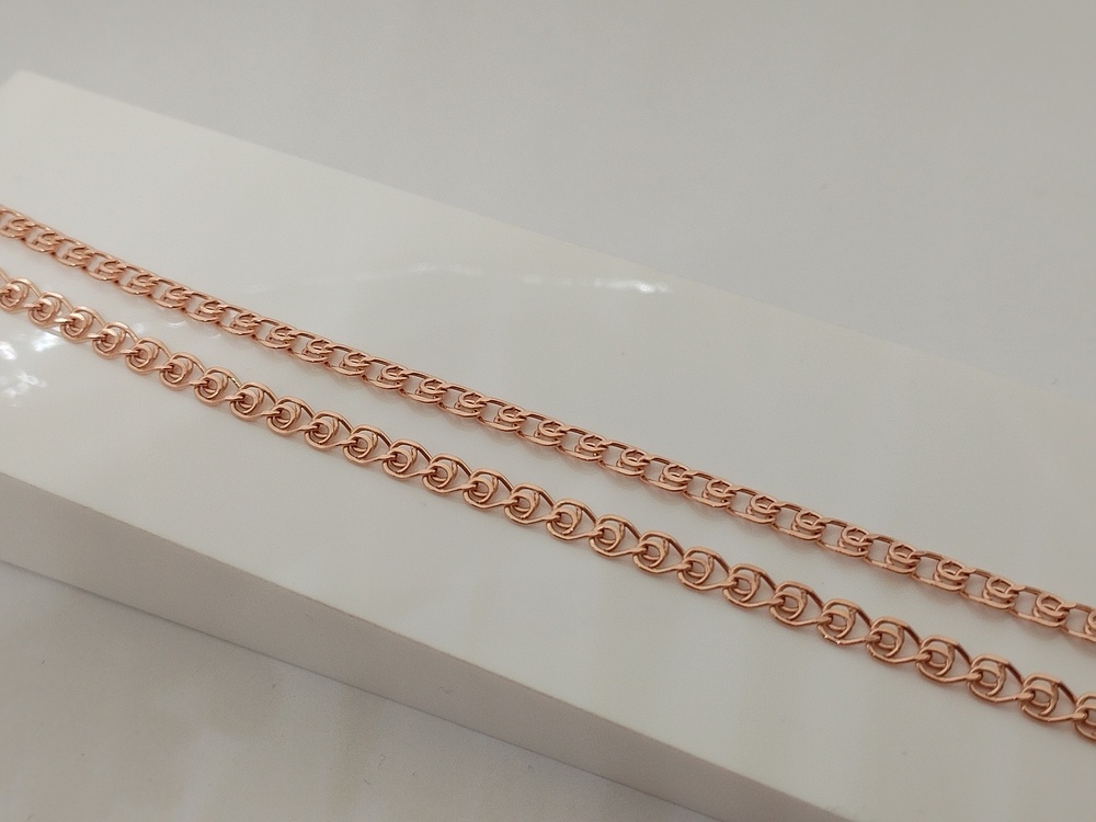 8060270П-55 ЦЕПЬ ПУСТОТЕЛАЯ Лав (Au 585)