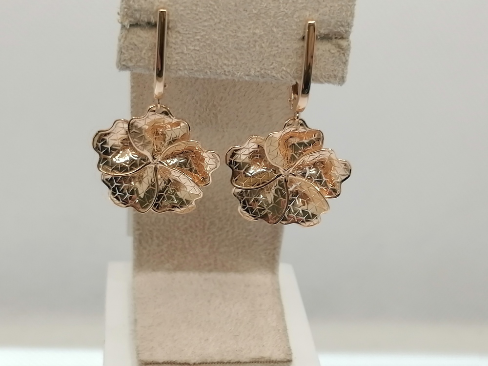 СЕРЬГИ БЕЗ КАМНЯ (Au 585)