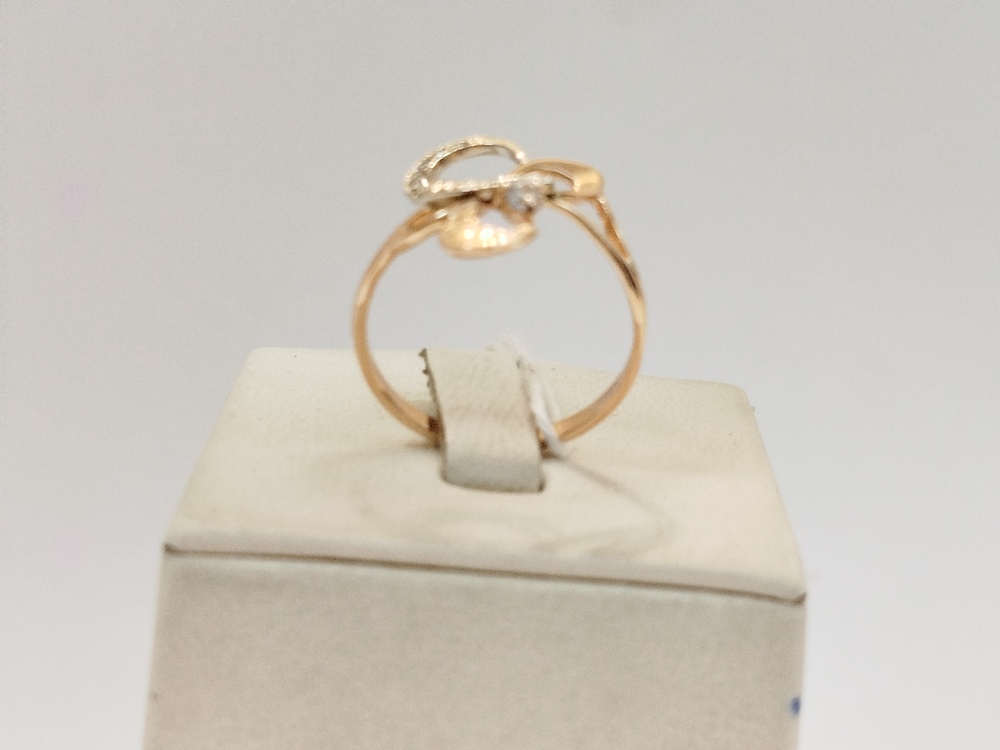 КОЛЬЦО С КАМНЯМИ (Au 585)