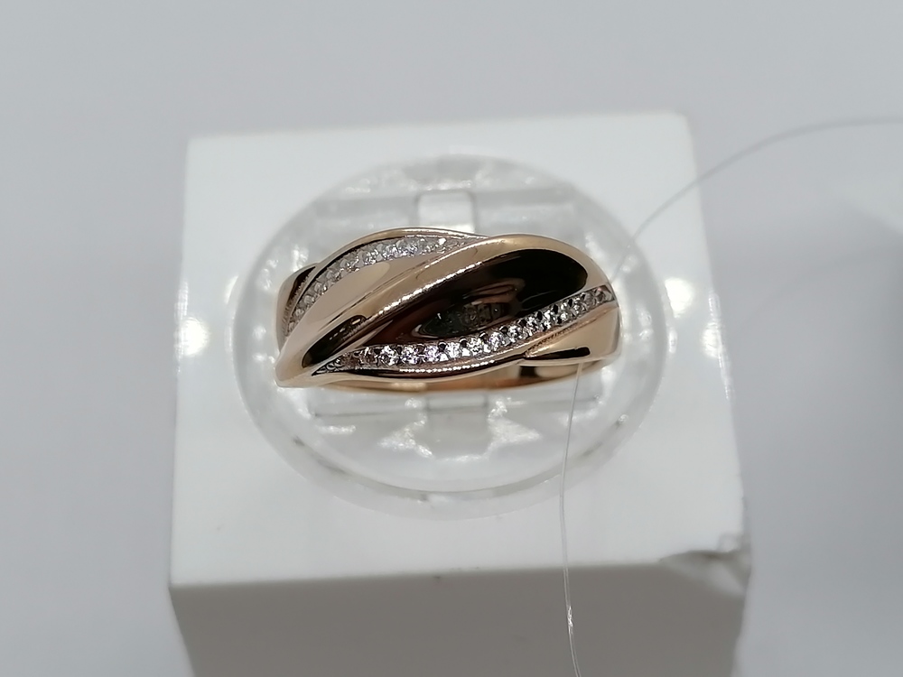 КОЛЬЦО С КАМНЯМИ (Au 585)