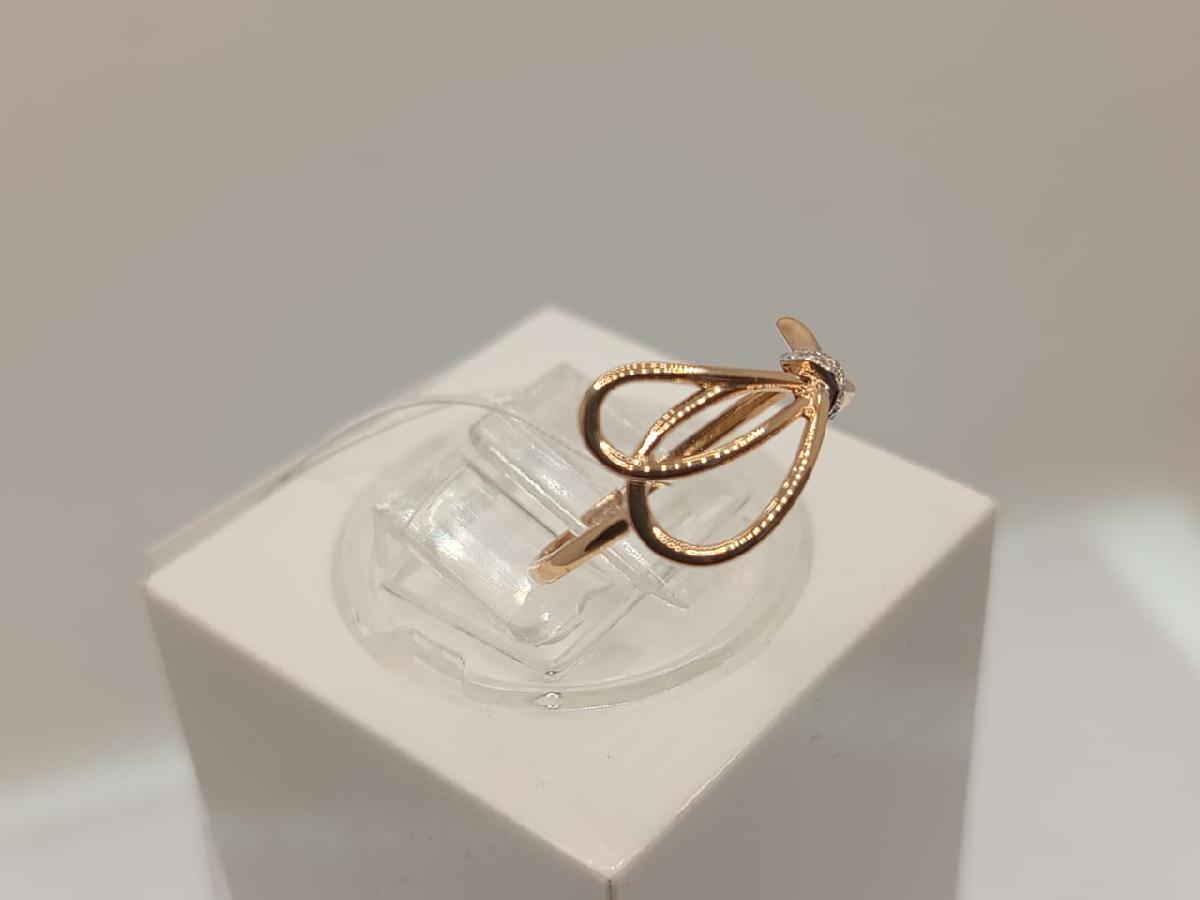 КОЛЬЦО С КАМНЯМИ (Au 585)