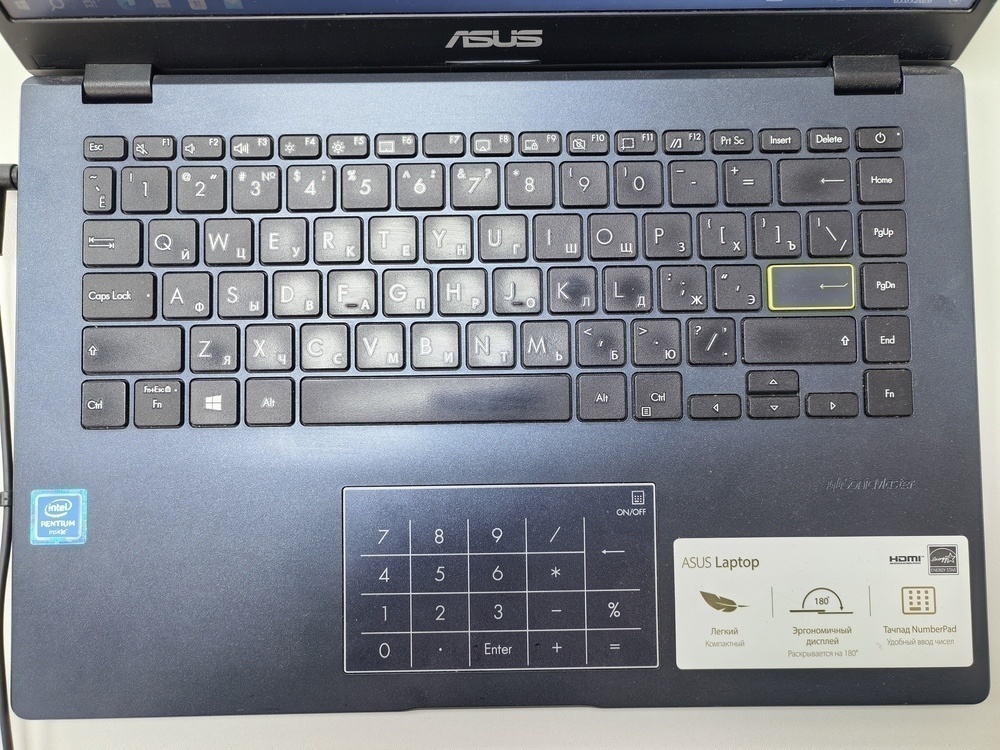 Ноутбук ASUS /; Silver N5030, Intel UHD Graphics 605, 4 Гб, 120 Гб, Нет