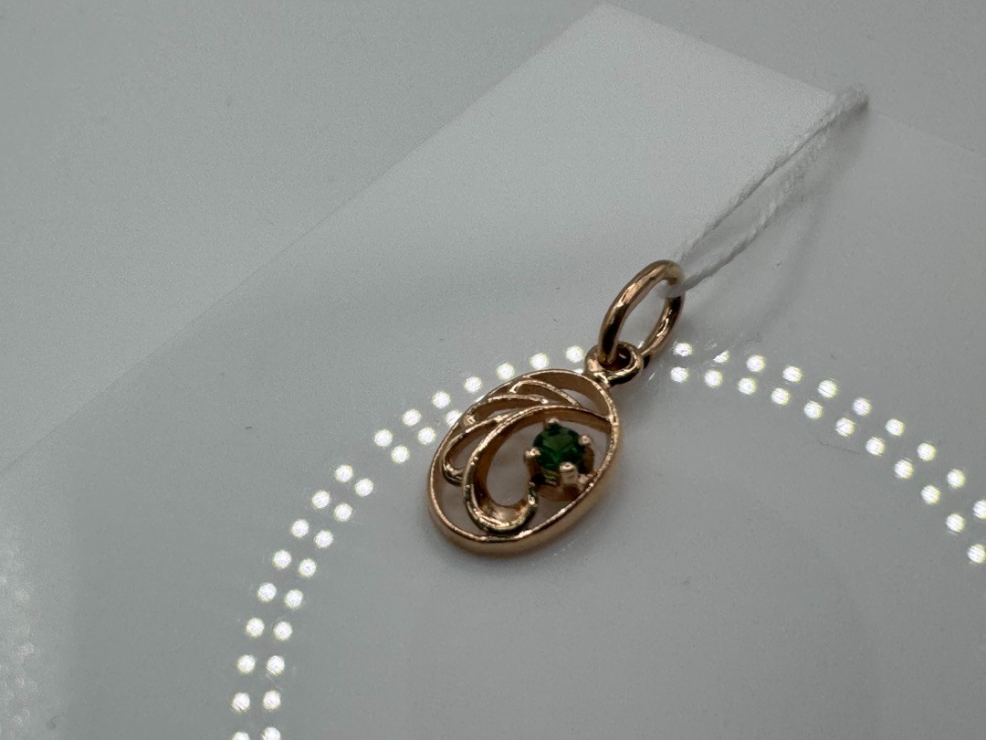 ПОДКМ585 ПОДВЕСКА С КАМНЕМ (Au 585)