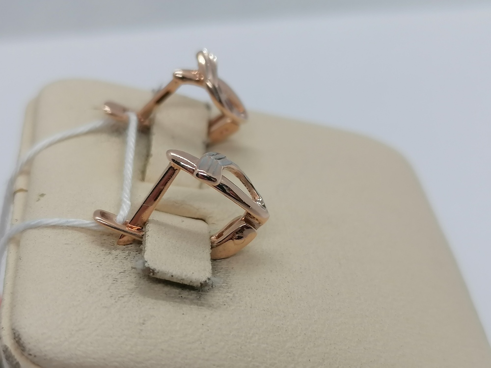 СБКМ585 СЕРЬГИ БЕЗ КАМНЯ (Au 585)