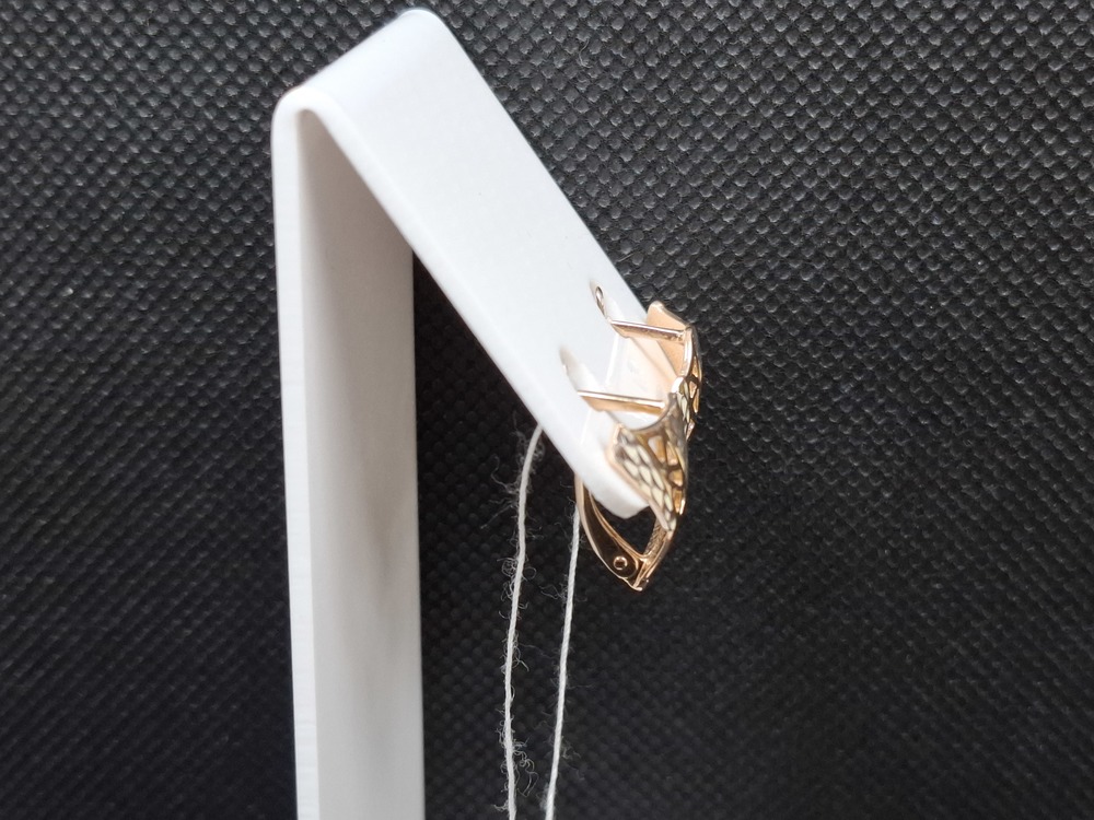 СБКМ585 СЕРЬГИ БЕЗ КАМНЯ (Au 585)