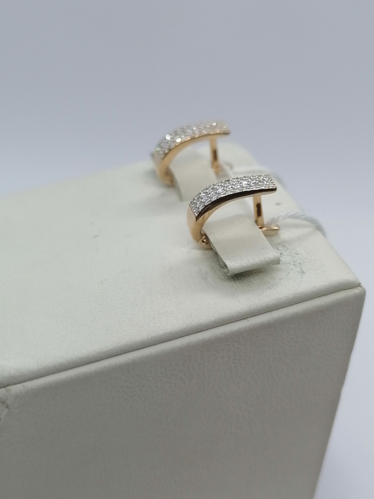 СКМИ585 СЕРЬГИ С КАМНЯМИ (Au 585)