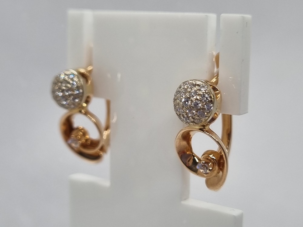 СЕРЬГИ С КАМНЯМИ (Au 585)