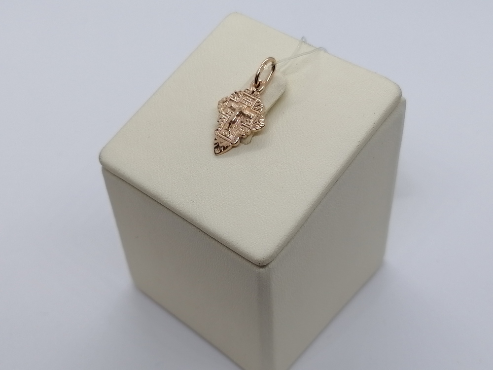 ПОДВЕСКА КРЕСТ без камня (Au 585)