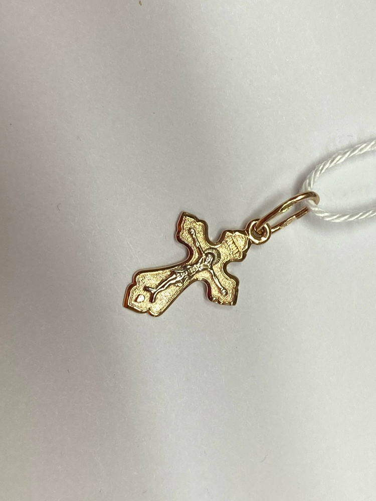 ПОДКБК585 ПОДВЕСКА КРЕСТ БЕЗ КАМНЯ (Au 585)