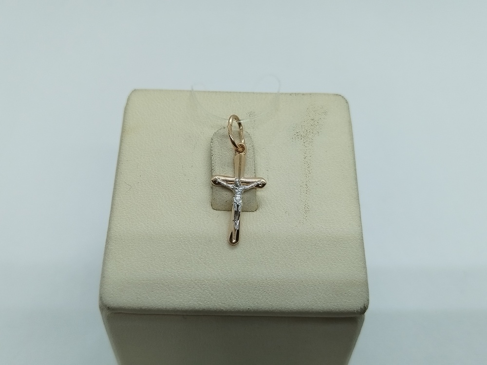 ПОДВЕСКА КРЕСТ без камня (Au 585)