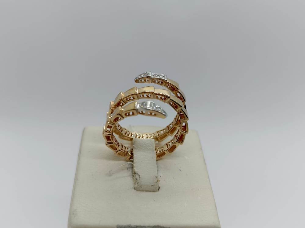 КОЛЬЦО С КАМНЯМИ (Au 585)