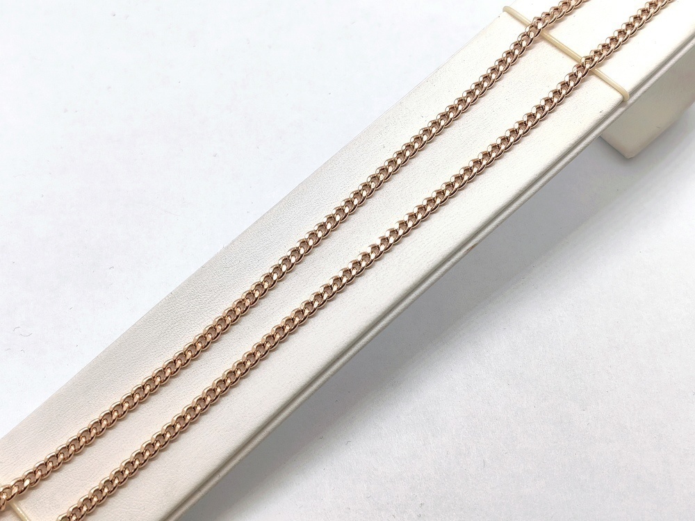 8080002П-45 ЦЕПЬ ПУСТОТЕЛАЯ Панцирное (Au 585)