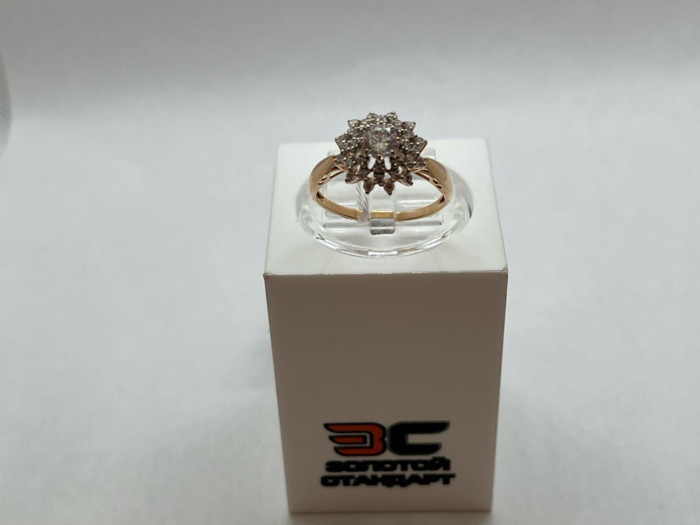 КОЛКМИ585 КОЛЬЦО С КАМНЯМИ (Au 585)