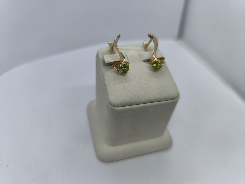 СЕРЬГИ С КАМНЕМ (Au 585)