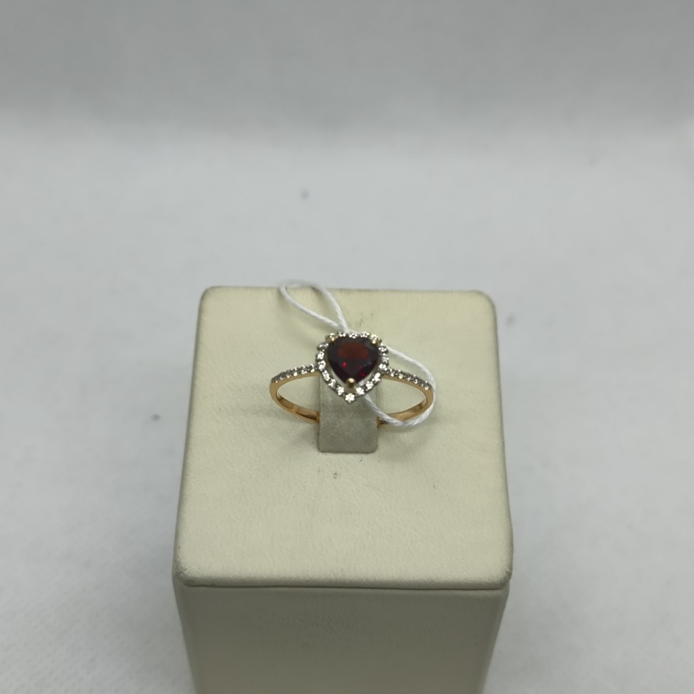 КОЛЬЦО С КАМНЯМИ (Au 585)