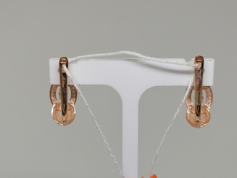 СКМИ585 СЕРЬГИ С КАМНЯМИ (Au 585)