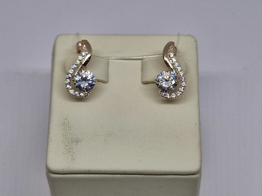 СЕРЬГИ С КАМНЯМИ (Au 585)