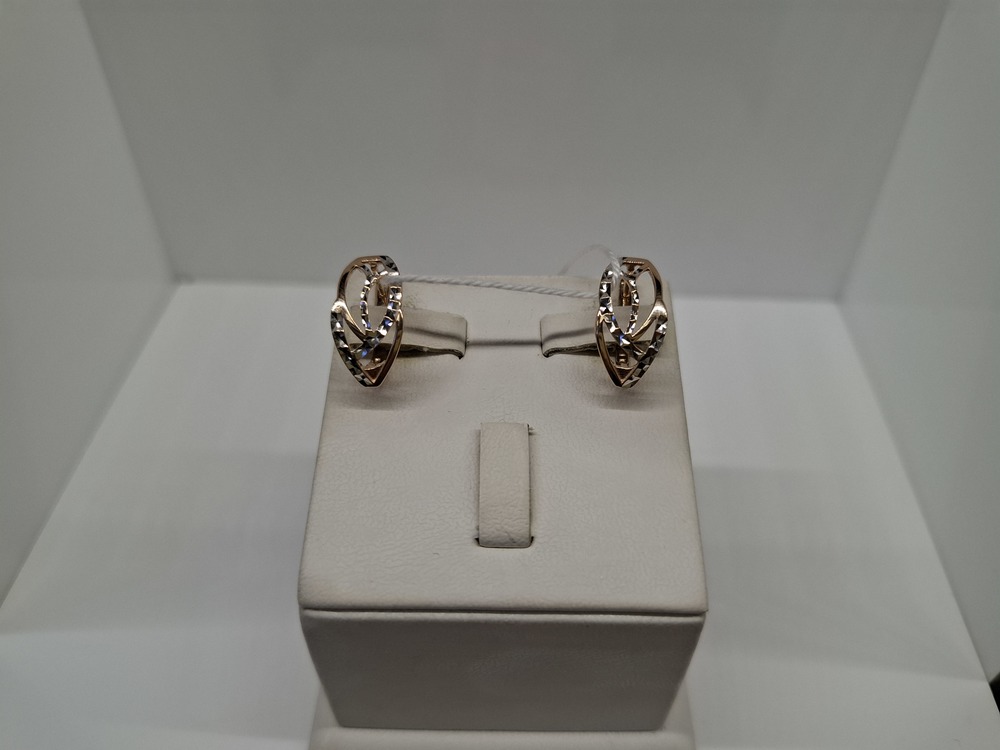 СБКМ585 СЕРЬГИ БЕЗ КАМНЯ (Au 585)