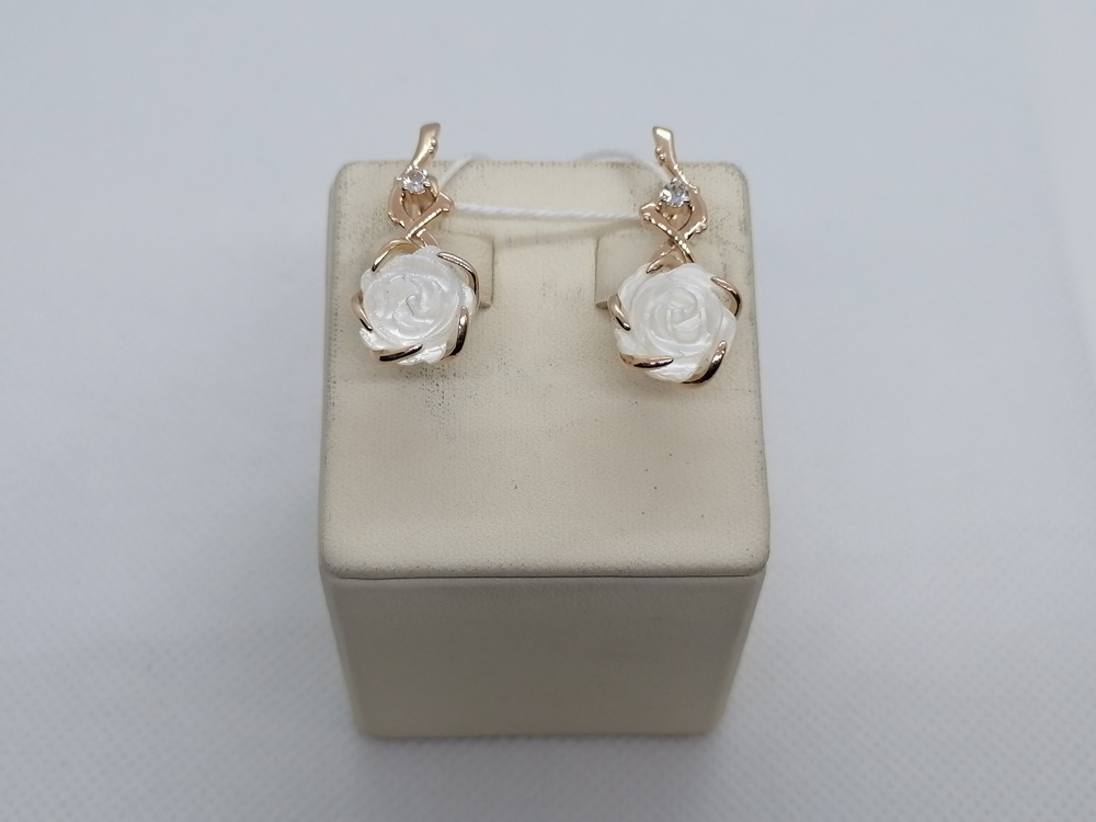 СКМИ585 СЕРЬГИ С КАМНЯМИ (Au 585)