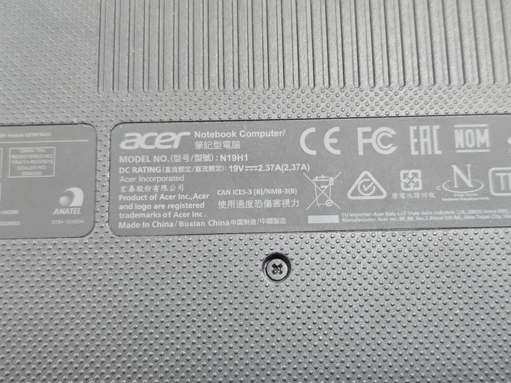 Ноутбук Acer; Pentium N5030, Intel UHD Graphics, 8 Гб, Нет, 240 Гб