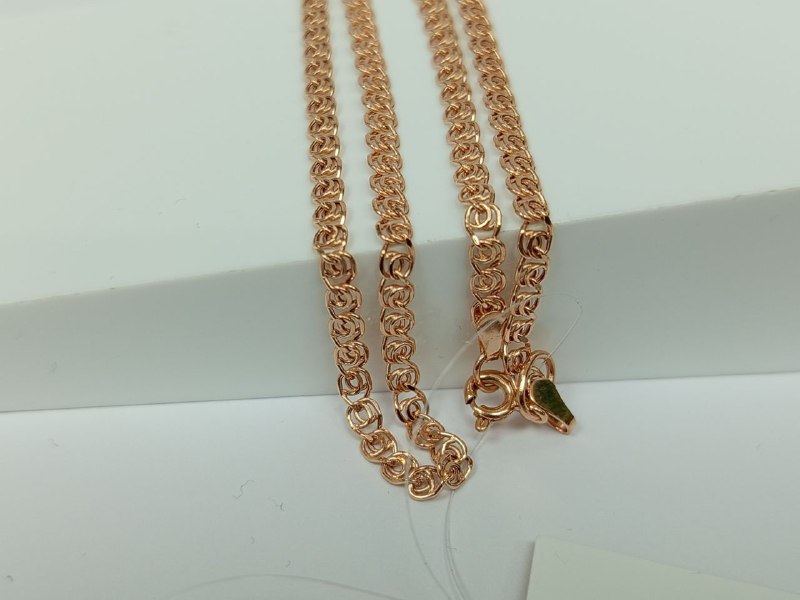 ЦЕПЬ ПУСТОТЕЛАЯ Ромб двойной (Au 585)