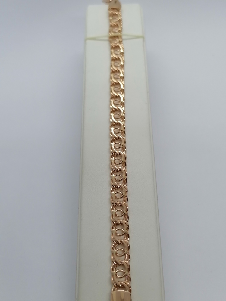 БЛБА585 БРАСЛЕТ ПОЛНОВЕСНЫЙ Бисмарк арбский (Au 585)