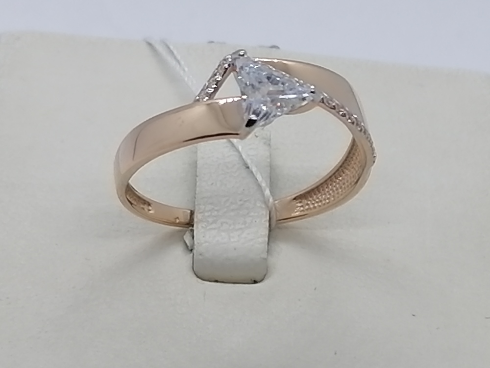 КОЛЬЦО С КАМНЯМИ (Au 585)