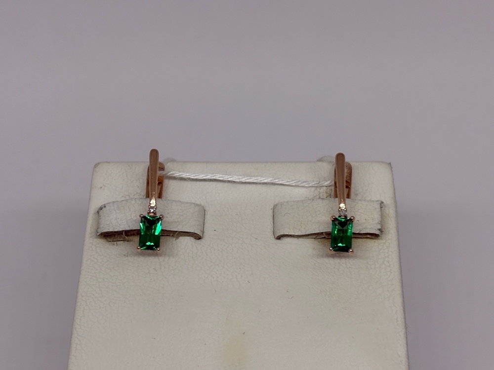 СЕРЬГИ С КАМНЯМИ (Au 585)