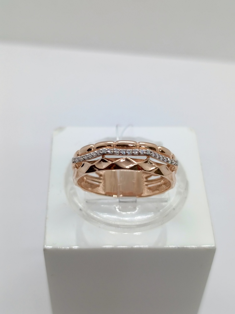 КОЛЬЦО С КАМНЯМИ (Au 585)