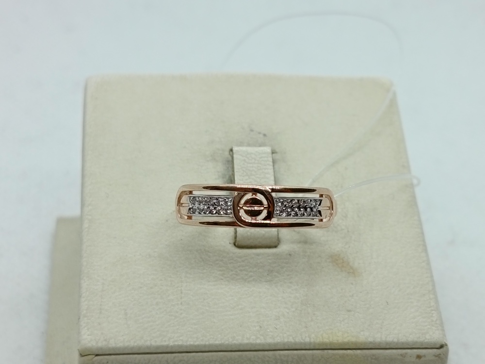 КОЛЬЦО С КАМНЯМИ (Au 585)