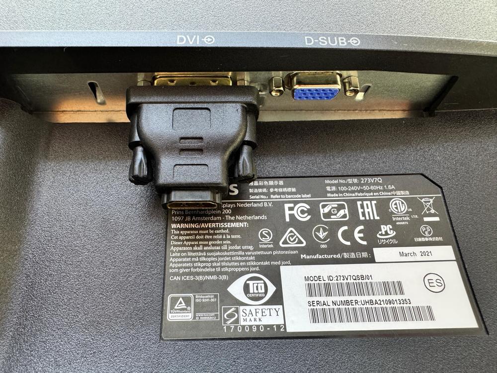 Монитор Philips 273V7QDAB