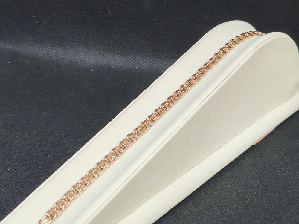 БЛБ585 БРАСЛЕТ ПОЛНОВЕСНЫЙ Бисмарк (Au 585)