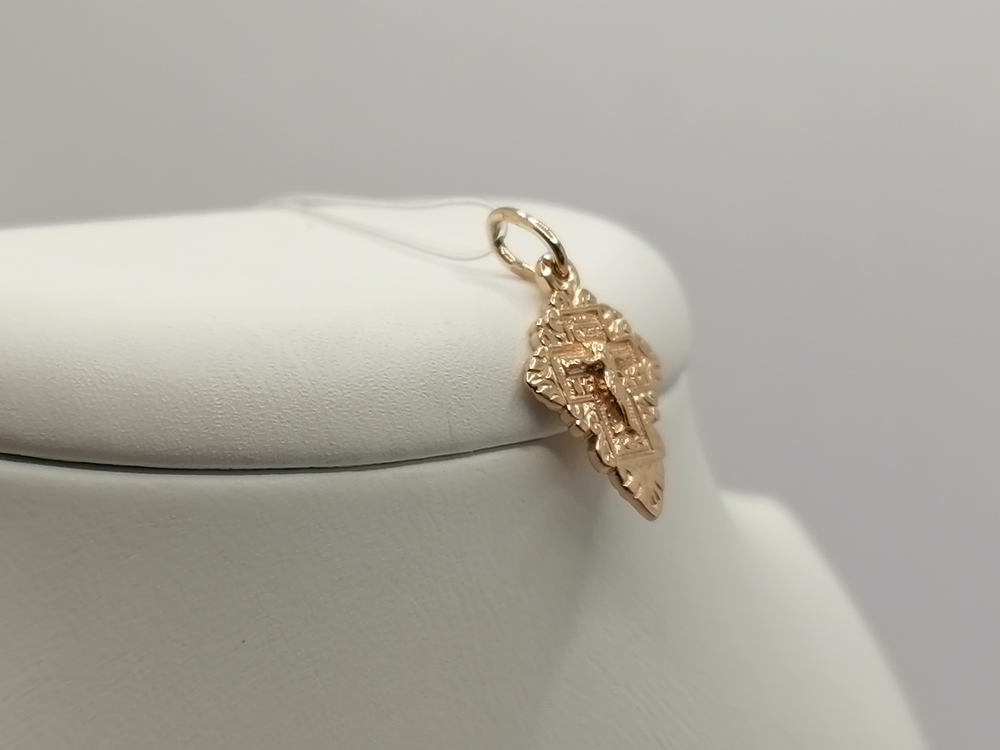 ПОДВЕСКА КРЕСТ без камня (Au 585)