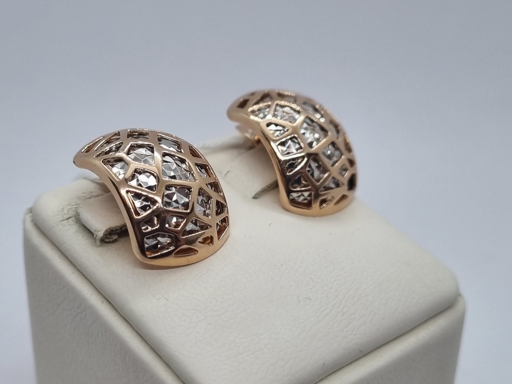 СБКМ585 СЕРЬГИ БЕЗ КАМНЯ (Au 585)