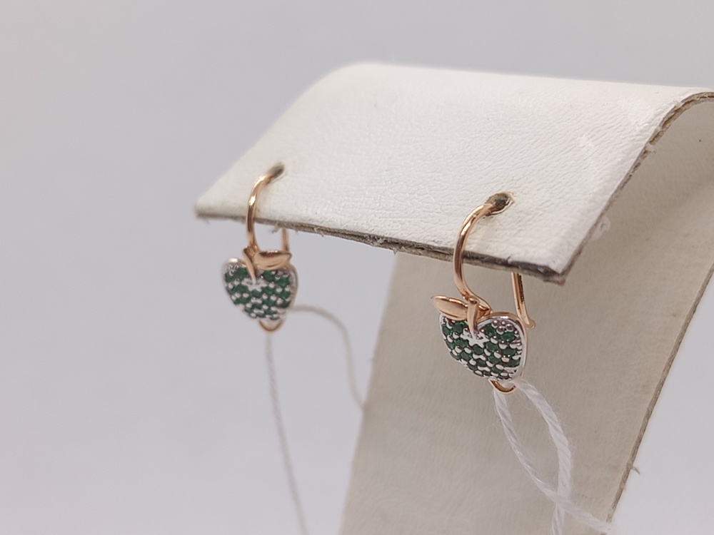 СКМИ585 СЕРЬГИ С КАМНЯМИ (Au 585)