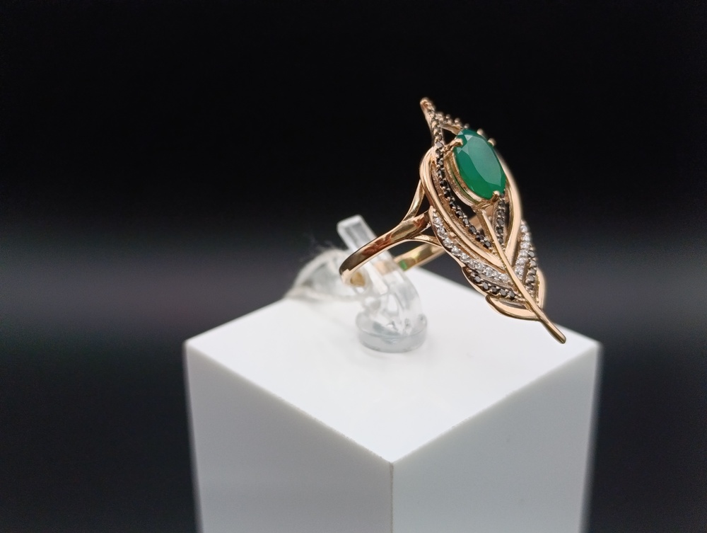 КОЛКМИ585 КОЛЬЦО С КАМНЯМИ (Au 585)